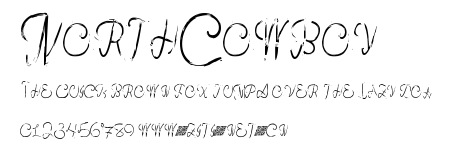 NorthCowboy.ttf字體轉換器圖片