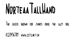 NorteaaTallHand.ttf字體轉換器圖片