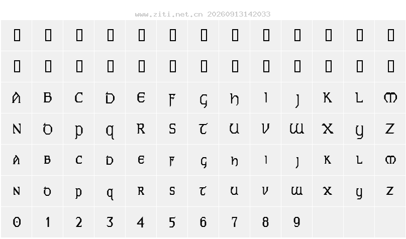 字符映射圖