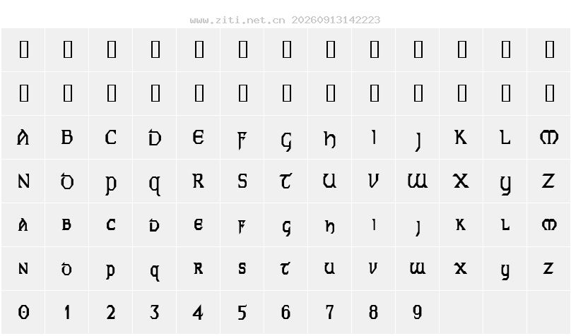字符映射圖