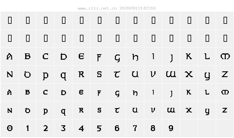 字符映射圖