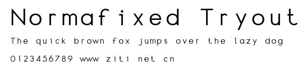 Normafixed Tryout.ttf字體轉換器圖片