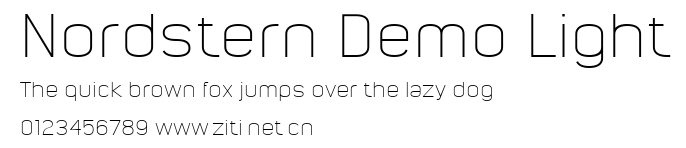 Nordstern Demo Light.ttf字體轉換器圖片