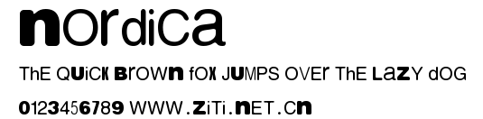 Nordica.ttf字體轉換器圖片