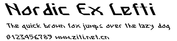 Nordic Ex Lefti.ttf字體轉換器圖片