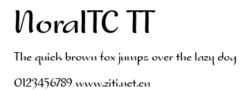 NoraITC TT.ttf字體轉換器圖片