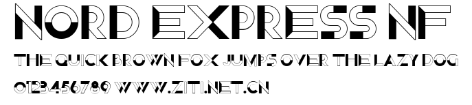Nord Express NF.ttf字體轉換器圖片