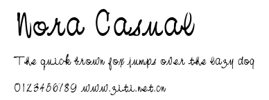 Nora Casual.ttf字體轉換器圖片