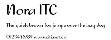 Nora ITC.ttf字體轉換器圖片