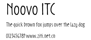 Noovo ITC.ttf字體轉換器圖片