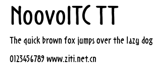 NoovoITC TT.ttf字體轉換器圖片