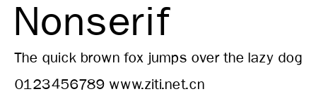 Nonserif.ttf字體轉換器圖片