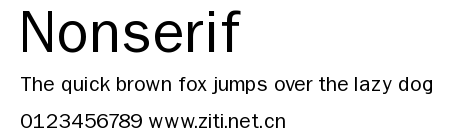 Nonserif.ttf字體轉換器圖片