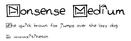 Nonsense Medium.otf字體轉換器圖片