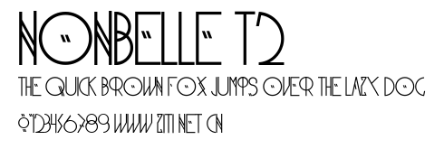NonBelle T2.ttf字體轉換器圖片