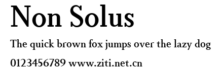 Non Solus.ttf字體轉換器圖片