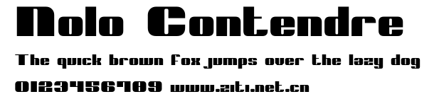 Nolo Contendre.ttf字體轉換器圖片