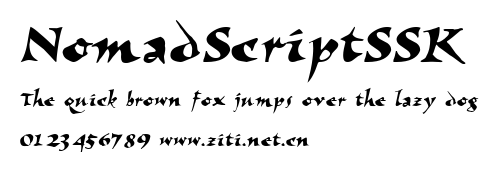 NomadScriptSSK.ttf字體轉換器圖片