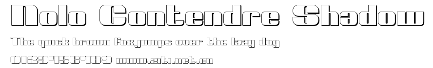 Nolo Contendre Shadow.ttf字體轉換器圖片