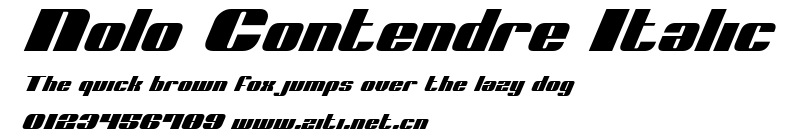 Nolo Contendre Italic.ttf字體轉換器圖片