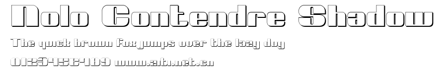 Nolo Contendre Shadow.ttf字體轉換器圖片