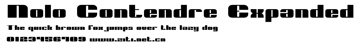 Nolo Contendre Expanded.ttf字體轉換器圖片
