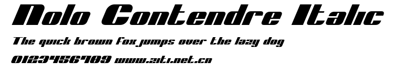 Nolo Contendre Italic.ttf字體轉換器圖片