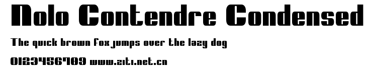 Nolo Contendre Condensed.ttf字體轉換器圖片