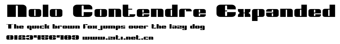 Nolo Contendre Expanded.ttf字體轉換器圖片
