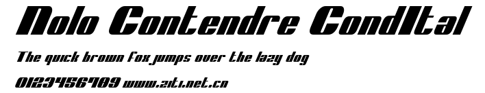 Nolo Contendre CondItal.ttf字體轉換器圖片
