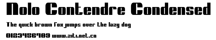 Nolo Contendre Condensed.ttf字體轉換器圖片