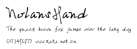 NolansHand.ttf字體轉換器圖片