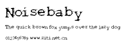 Noisebaby.ttf字體轉換器圖片