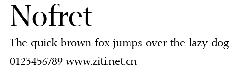 Nofret.ttf字體轉換器圖片
