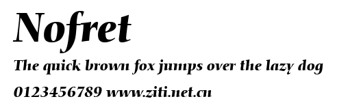 Nofret.ttf字體轉換器圖片