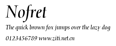 Nofret.ttf字體轉換器圖片