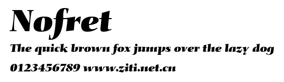 Nofret.ttf字體轉換器圖片