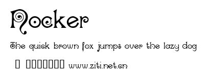 Nocker.ttf字體轉換器圖片