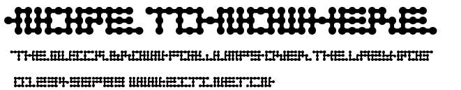 Node to Nowhere.otf字體轉換器圖片