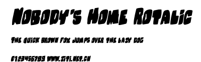 Nobody's Home Rotalic.ttf字體轉換器圖片