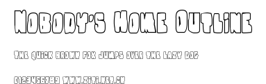 Nobody's Home Outline.ttf字體轉換器圖片