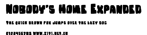 Nobody's Home Expanded.ttf字體轉換器圖片