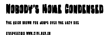 Nobody's Home Condensed.ttf字體轉換器圖片