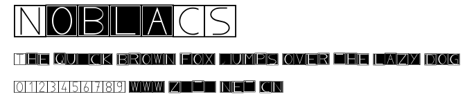 NoblaCS.ttf字體轉換器圖片