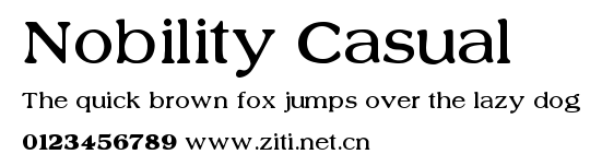 Nobility Casual.ttf