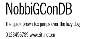 NobbiGConDB.ttf字體轉換器圖片