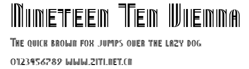 Nineteen Ten Vienna.ttf字體轉換器圖片