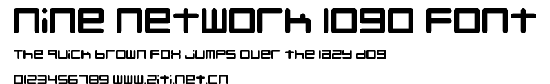 Nine Network logo font.ttf字體轉換器圖片