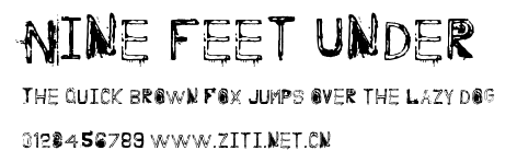 Nine Feet Under.ttf字體轉換器圖片