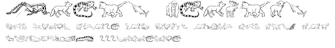 Nina's Animals.ttf字體轉換器圖片